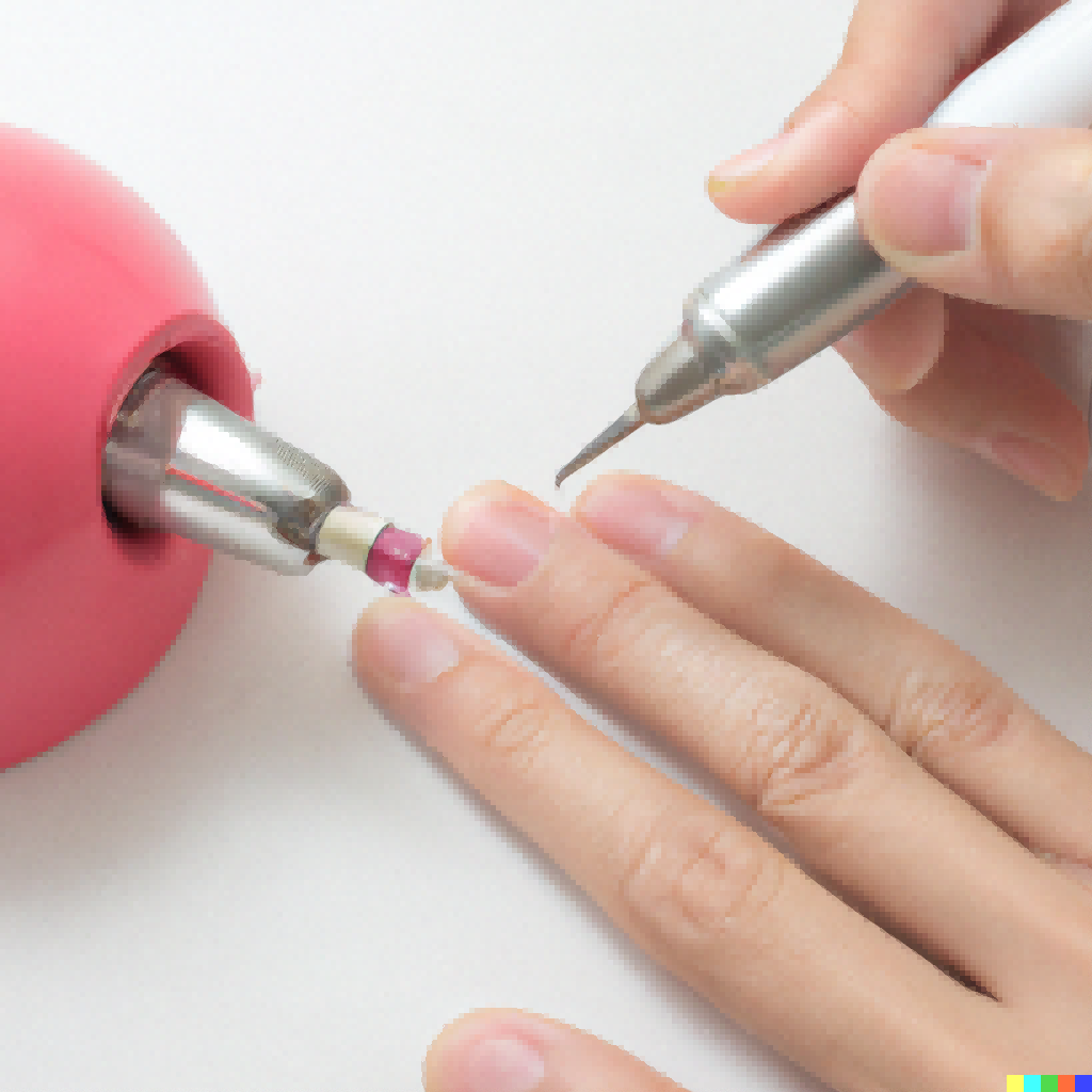 cómo usar un taladro de uñas